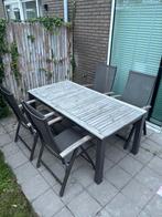 Mooie 5 delige Bellagio tuinset, Tuin en Terras, Tuinsets en Loungesets, Ophalen of Verzenden, Gebruikt, Aluminium, 4 zitplaatsen