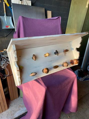 Vintage Kapstok met Grote Knoppen 100 H 40 D 33 beschikbaar voor biedingen