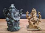 2st Ganesha beeldjes beeld god olifantenhoofd India 8,5-11cm, Gebruikt, Ophalen of Verzenden, Religie