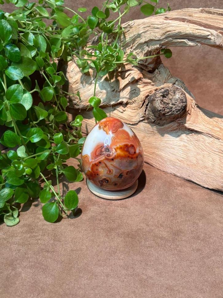 Rode Agaat ei, Verzamelen, Mineralen en Fossielen, Mineraal, Ophalen of Verzenden