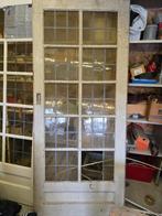 Twee glas in lood deuren jaren '30 - Geel glas, Doe-het-zelf en Verbouw, Deuren en Horren, Ophalen, Gebruikt, 80 tot 100 cm, Binnendeur