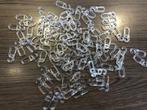 Plastic transparante clips voor gordijnringen 6 mm haakje, Ophalen of Verzenden, Nieuw