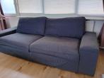 Blauwe tweezitsbank, Ophalen, Gebruikt, 100 tot 125 cm, Tweepersoons