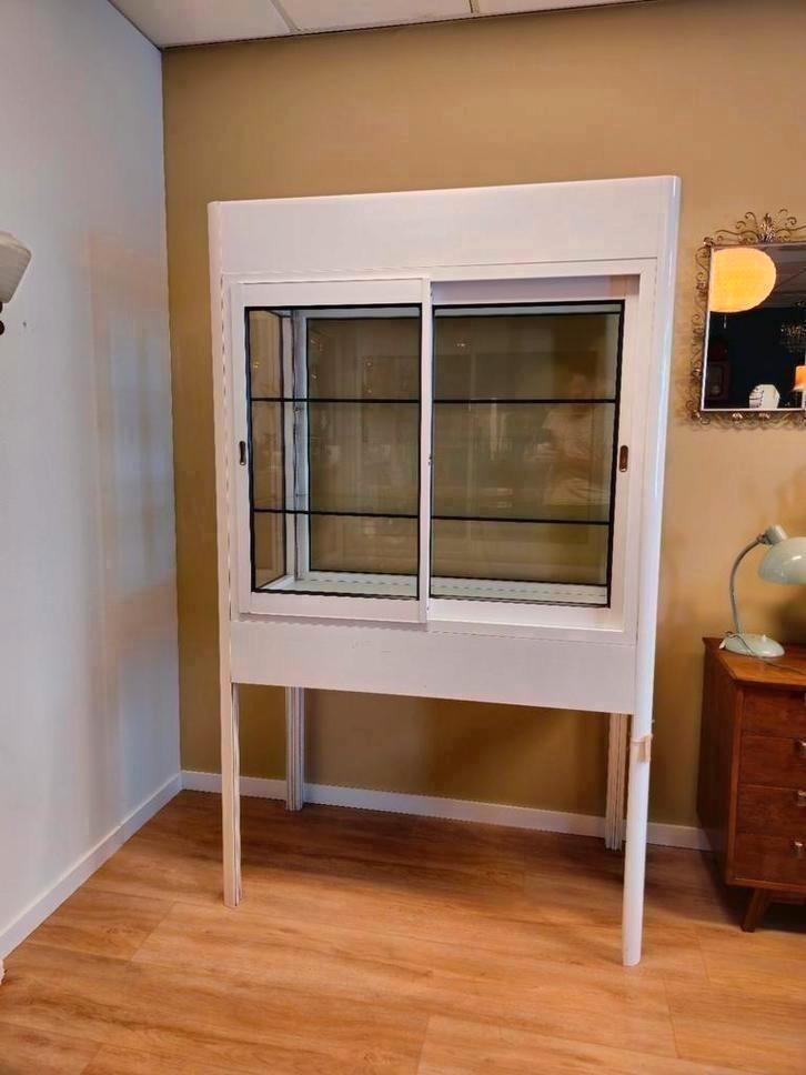 Vintage Vitrinekast Dokterskast Medicijnkast Kast Vitrine B, Huis en Inrichting, Kasten | Buffetkasten, Zo goed als nieuw, 25 tot 50 cm