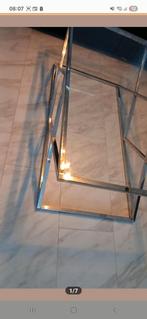 Eric Kuster Stijl Salontafel Glas, 100 tot 150 cm, Zo goed als nieuw, Glas, Minder dan 50 cm