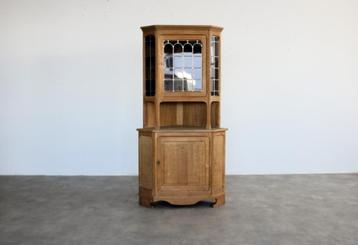 brutalist vitrinekast | hoekkast | jaren 60 | Deens beschikbaar voor biedingen