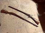 Oude Musket & Dubbelloops Jachtgeweer - Mancave Objecten, Ophalen of Verzenden, Overige soorten, Overige gebieden, Overige typen