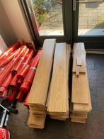 Laminaatvloer ong 75m2 + plinten en ondervloer - in stapels, Ophalen, 50 tot 150 cm, Zo goed als nieuw, 10 m² of meer