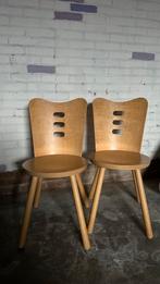 2 x stoelen chairs vintage IKEA ’70s, Huis en Inrichting, Stoelen, Twee, Gebruikt, Vintage, Bruin