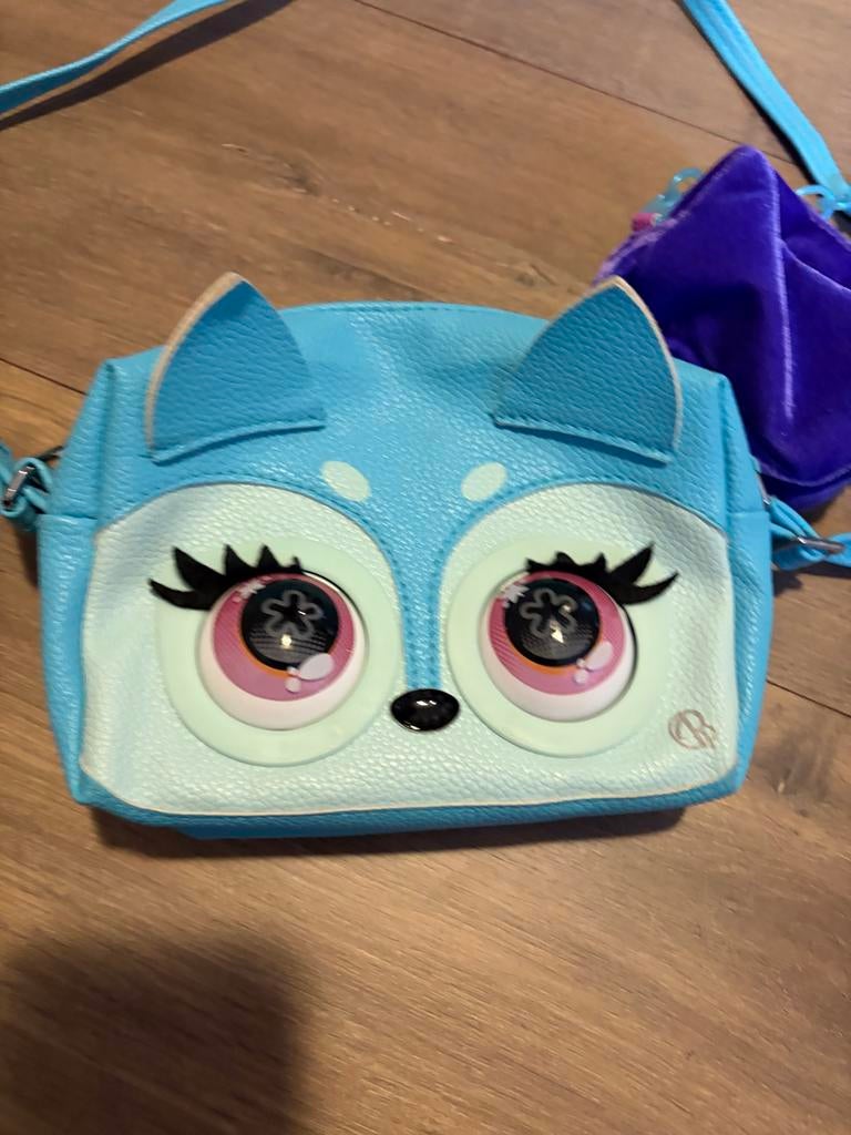 SpinMaster Purse Pets Fierce Fox Interactieve Tas, Ophalen of Verzenden, Nieuw, Blauw, Handtas