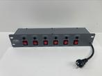 SHOWTEC DJ SWITCH 6 , schakelaar & 6x220Volt 19Inch 2He. TOP, Ophalen, Zo goed als nieuw, Overige typen