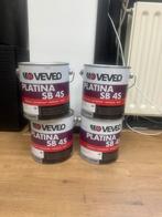 NIEUW! 4x 2.5L veveo hoogglans verf parelwit (RAL 1013), Doe-het-zelf en Verbouw, Verf, Beits en Lak, Minder dan 5 liter, Ophalen of Verzenden