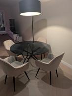 Glazen ronde eettafel gerookt glas - Polls Potten, Ophalen, Gebruikt, Rond, Glas