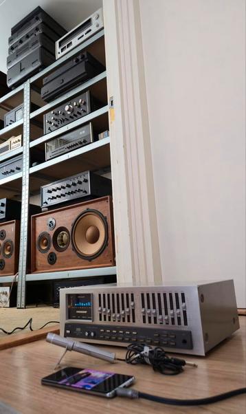 Sansui SE-9  equalizer  met originele microfoon  beschikbaar voor biedingen