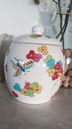 Mooie sier- pot met vlinders, Overige typen, Ophalen of Verzenden, Zo goed als nieuw, Overige stijlen