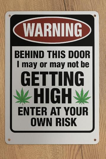 Wandbord Weed/Wiet beschikbaar voor biedingen
