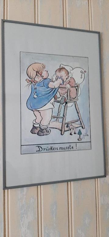 1 schilderij met leuke poster , en lijst met daimond panting beschikbaar voor biedingen