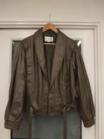 Leather look vintage jack Costes rebel maat L, Bruin, Maat 42/44 (L), Nieuw, Ophalen of Verzenden
