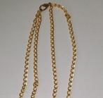 Goudkleurige Dubbele Ketting - 90cm, Ophalen of Verzenden, Zo goed als nieuw, Goud, Overige materialen