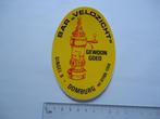 sticker oud Domburg Veldzicht bar cafe singel 6 horeca retro, Verzenden, Zo goed als nieuw