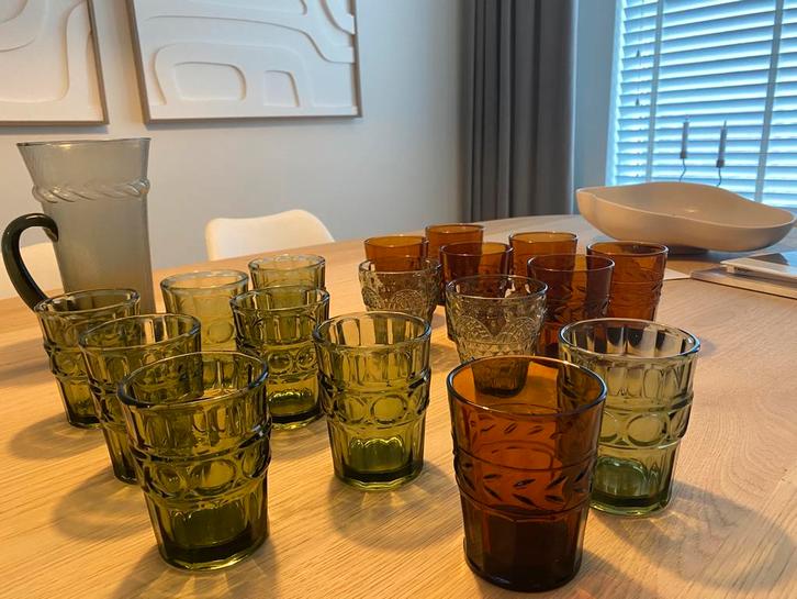 Zara Home glazen en Sissy Boy drink kan, Huis en Inrichting, Keuken | Servies, Gebruikt, Glas of Glazen, Overige stijlen, Glas