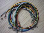 NIEUW zelf je ketting maken leer/organza, Ophalen of Verzenden, Nieuw, Materiaal