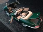 Jaguar E-Type Cabrio 1961 - 1:18 SUMMER DEAL Nu -15% Korting, Verzenden, Zo goed als nieuw, Auto, Bburago