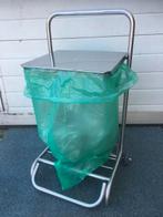 RVS afvalzakhouder, Huis en Inrichting, Woonaccessoires | Prullenbakken, Ophalen, Gebruikt, Met pedaal, -