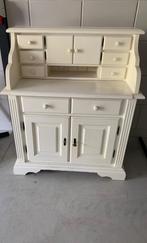 Houten secretaire wit, Huis en Inrichting, Kasten | Secretaires, Ophalen, Gebruikt