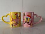 Spongebob en Patrick Kerst Mokken Set, Ophalen, Zo goed als nieuw