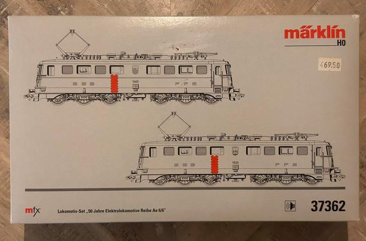 Marklin HO 37362 Dubbele set elektrische locomotieven, Hobby en Vrije tijd, Modeltreinen | H0, Nieuw, Locomotief, Wisselstroom