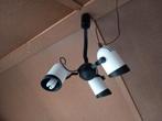 Vintage witte plafondlamp (retro), Ophalen of Verzenden, Zo goed als nieuw
