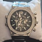 Guess 48 mm, zilverkleurig horloge., Overige merken, Staal, Staal, Polshorloge