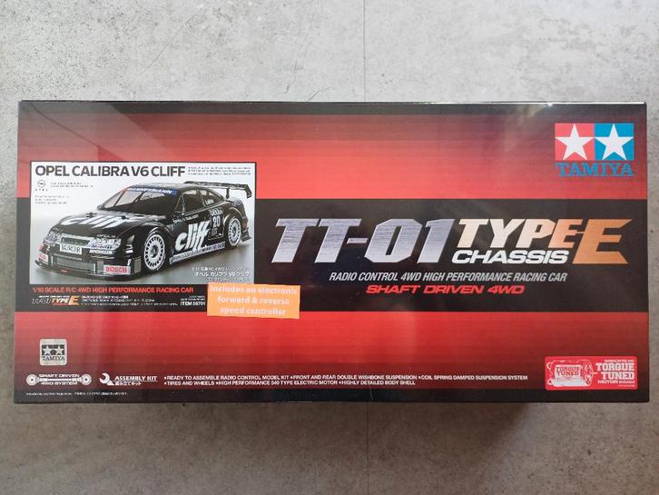 Tamiya 58701 RC Opel Calibra V6 Cliff TT-01E Nieuw in doos, Hobby en Vrije tijd, Modelbouw | Radiografisch | Auto's, Nieuw, Auto onroad
