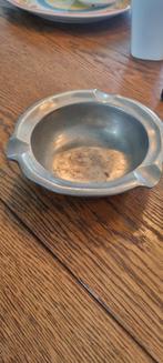 Antieke Pewter asbak-Gesigneerd, Antiek en Kunst, Ophalen of Verzenden