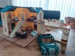 Sylvanian families grote blauwe huis ingericht, Ophalen of Verzenden, Zo goed als nieuw, Poppenhuis