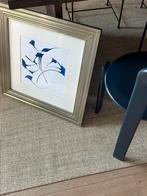 Abstracte poster in lijst, Ophalen, Zo goed als nieuw, Metaal of Aluminium, 50 tot 75 cm