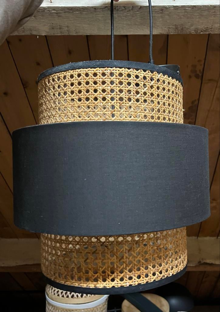 Rotan plafondlamp bruin, Tasman