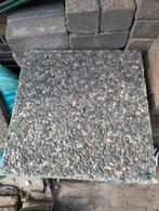Blauwe grindtegels 40x40, Tuin en Terras, Tegels en Klinkers, Ophalen, Gebruikt, 10 m² of meer, Beton