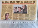 Brad Pitt krantenartikel krantenknipsel, Verzamelen, Tijdschriften, Kranten en Knipsels, Knipsel(s), Ophalen of Verzenden, Buitenland