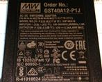 MEAN WELL GST40A12-P1J 12V 3.34A 40W AC Industrial Adapter, Ophalen of Verzenden, Zo goed als nieuw