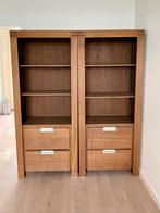 Eiken boekenkast (2x), Ophalen, Met plank(en), Gebruikt, Eikenhout