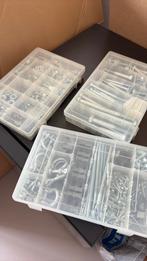 3 boxen met bouten moeren ringen en van alles rn nog wat, Ophalen of Verzenden