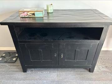 Tv kast  zwart hout beschikbaar voor biedingen