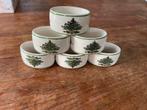 Spode christmas tree kerst 6 servetringen, Huis en Inrichting, Keuken | Servies, Ophalen of Verzenden, Zo goed als nieuw, Porselein