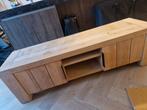 Massief Eiken TV Meubel - Robuust en Stijlvol, Huis en Inrichting, Ophalen, Gebruikt, 150 tot 200 cm, Eikenhout