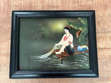 Keramisch Schilderij - Vrouw aan het Water beschikbaar voor biedingen