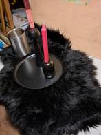 Countryfield zwart tafelkleed, dienblad, kaarsenstander, Huis en Inrichting, 25 tot 50 cm, Zwart, Ophalen of Verzenden, Zo goed als nieuw