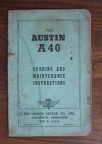 The Austin A 40 - Running & Maintenance Instructions, Ophalen of Verzenden