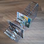 Retro platen of tijdschriftenrek chroom vintage, Huis en Inrichting, Woonaccessoires | Krantenbakken en Lectuurbakken, Ophalen